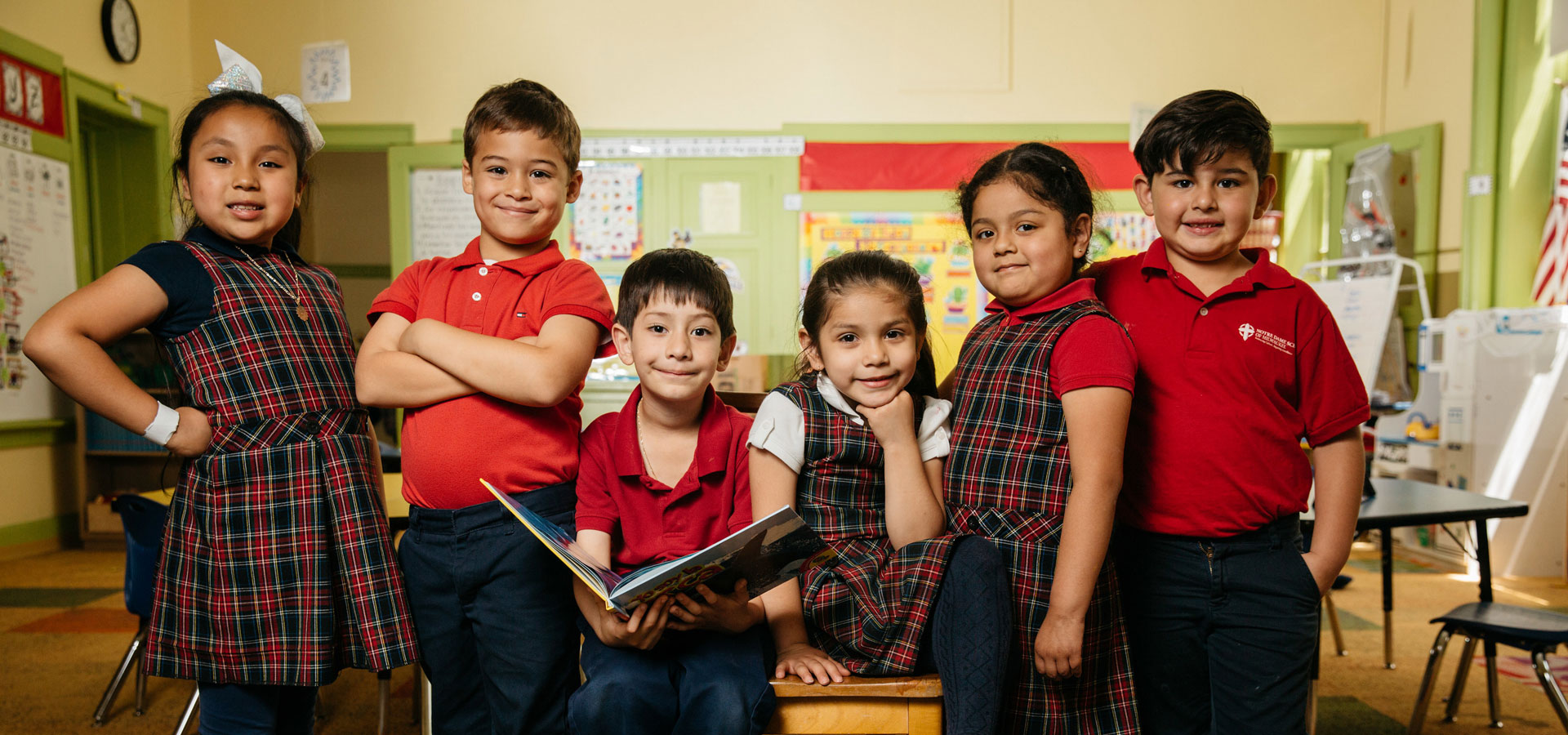 Notre Dame students smiling