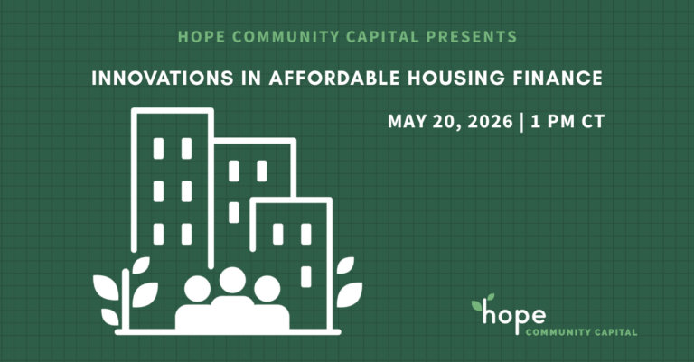 event title, date and time with a affordable housing icon