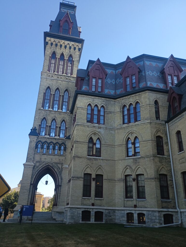 Exterior view of one of the buildings in the Milwaukee Soldiers Home campus